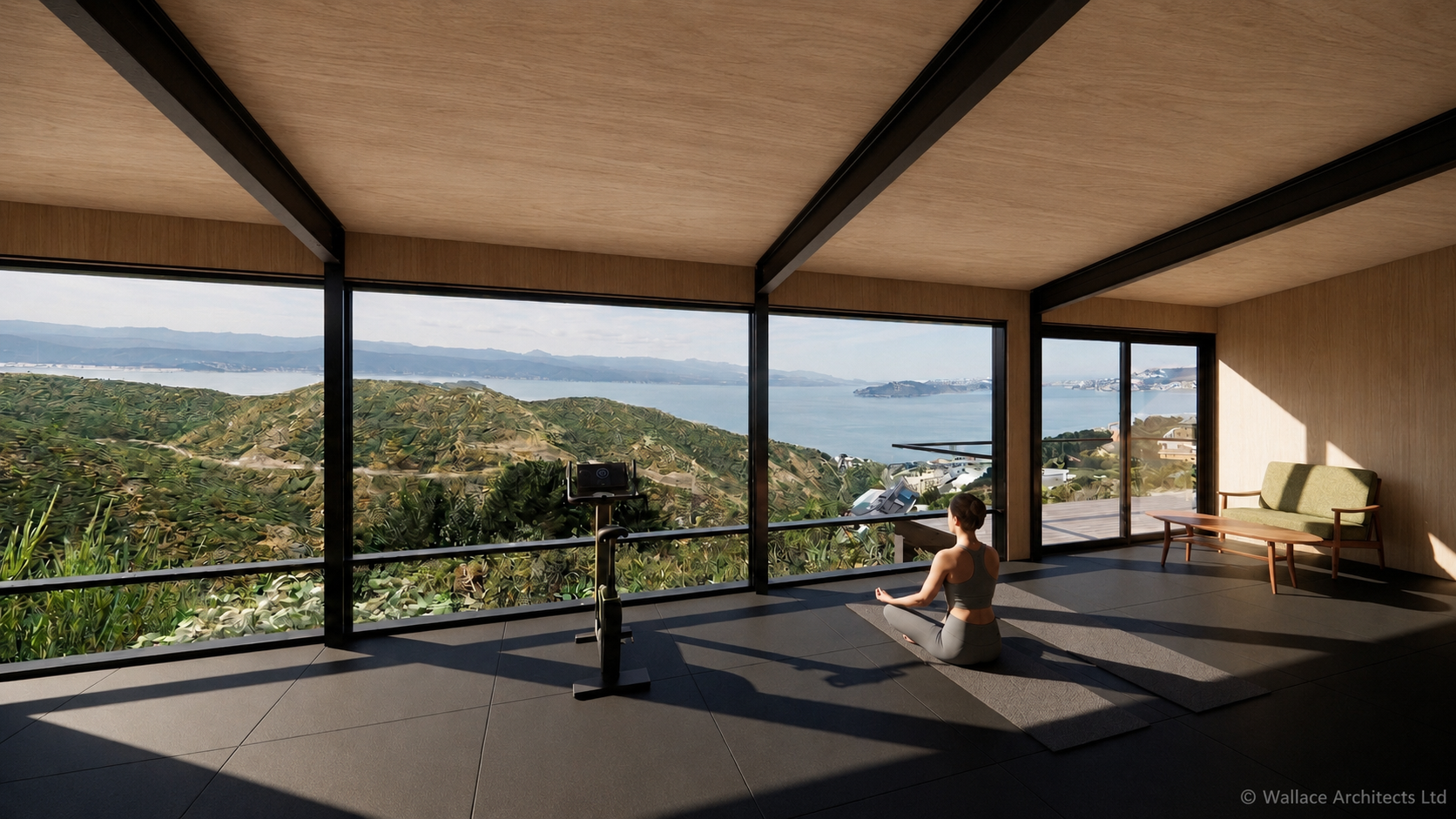 Newlands House & Gym Studio interior render