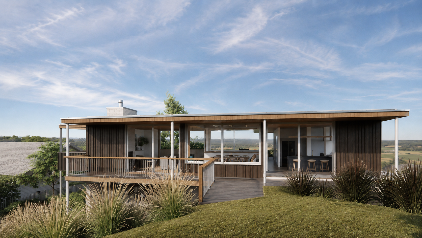 Waitarere Beach House exterior render