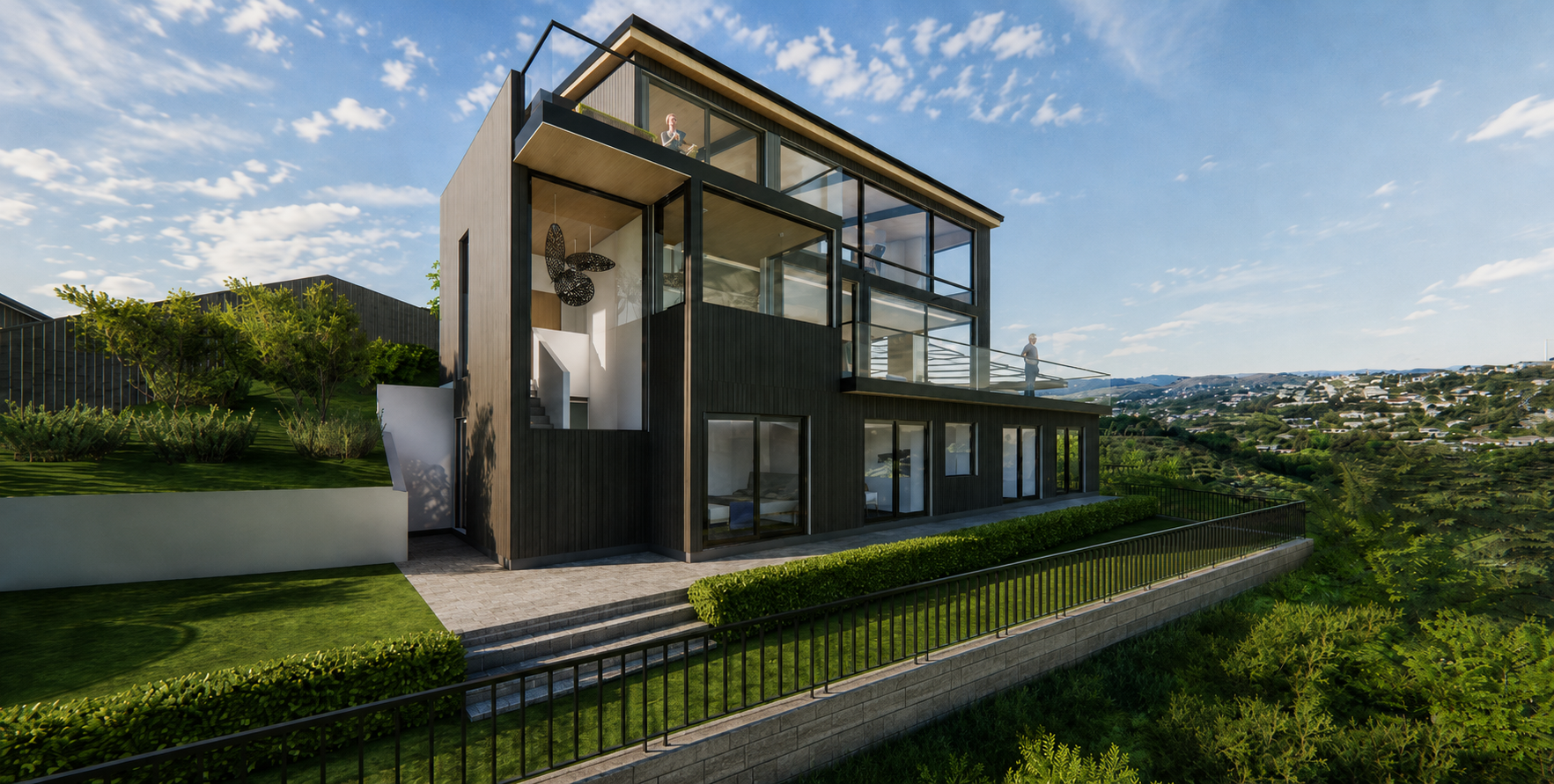 Newlands House & Gym Studio exterior render