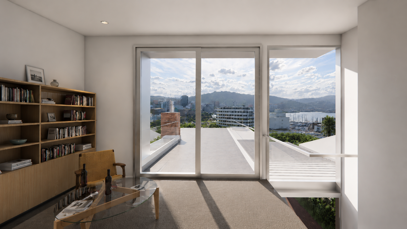 Roxburgh Street House gin lounge render